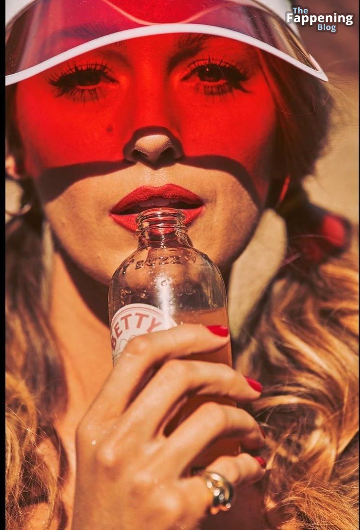 Blake Lively Poses in a Red Bikini for Betty Buzz (13 Photos) - OnlyFans Leaked Nudes