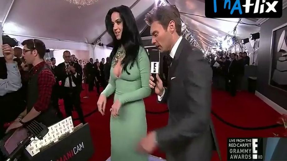 Katy Perry Sexy Scene  in The Grammy Awards