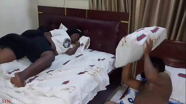 Them Moment Krissyjoh Got In Sin Sisterz Lodge  The Both Stepsisterz Were Ready And Imagine Which Of Them He Will Go First Funny Enough He Started By Throwing Pillows On The Big Ass Black African Most Wanted Queen Sin Sisterz