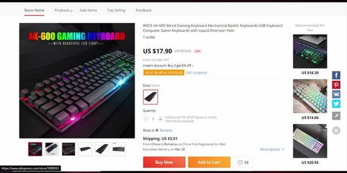 17$ Aliexpress Mechanical Feel Keyboard! (Alita Angel, Serenity Cox)