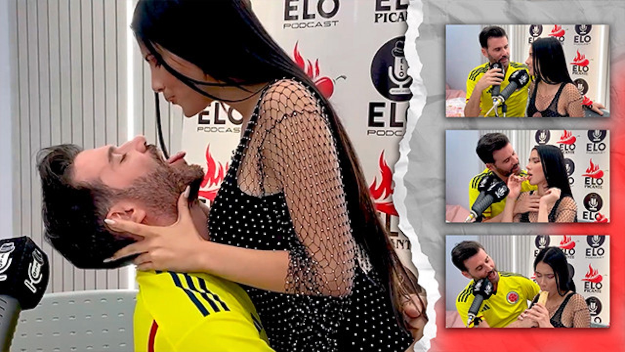 EloPodcast showing him ass in a horny interview with Ambar Prada