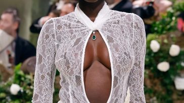 Adut Akech Teases With Her Sweet Tits at the Met Gala in NYC (21 Photos)