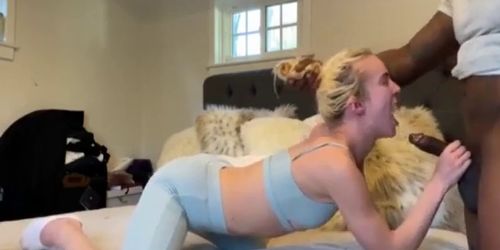 Blonde gets slaughtered by bbc (Dallas Whitacker, Texas Presley)