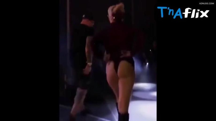 Miley Cyrus Butt,  Breasts Scene  In Miley Cyrus Flashing Her Nude Tits And Butt During A Concert