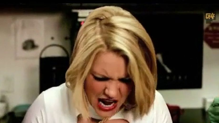 Carrie Keagan Sexy Scene  in Attack Of The Show!