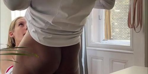 Suck That Bbc!!! Skinny Slut Takes Black Cock Deep In Her Throat - Intense ... (Darrell Deeps, Tiffany Tatum)