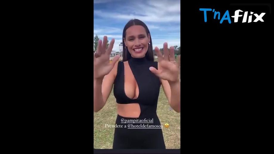 Carolina Ardohain Breasts Scene  in Carolina Ardohain Pampita Flaunts Her Sexy Cleavage In A Black Dress For A Instagram Story