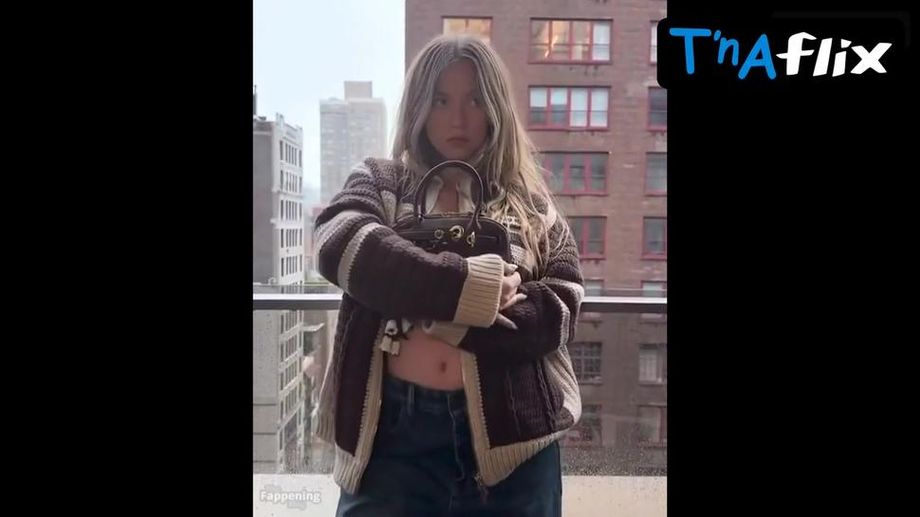 Sydney Sweeney Sexy Scene  In Sydney Sweeney Sexy Photos And Video Teasing Her Hot Boobs During A Balcony Photoshoot