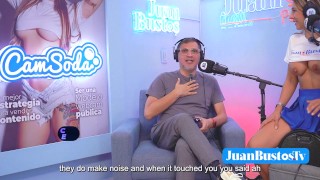 Cristina Vega WEBCAM LATINA model smashes her clitoris riding the Fuck Machine on JuanBustosPodcast