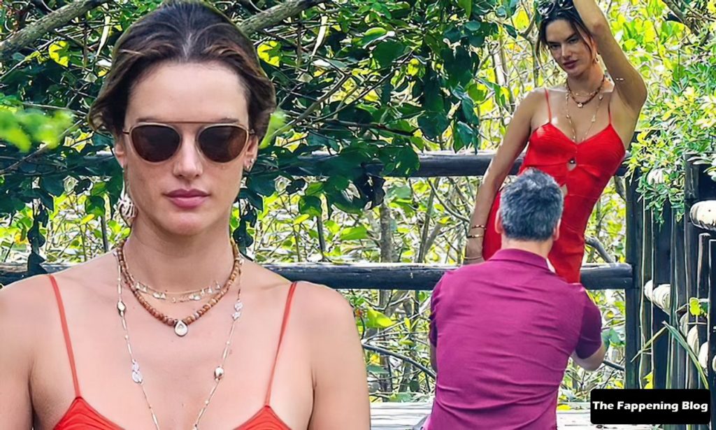 Alessandra Ambrosio Strikes a Pose for Richard Lee in a Red Dress (27 Photos) - OnlyFans Leaked Nudes